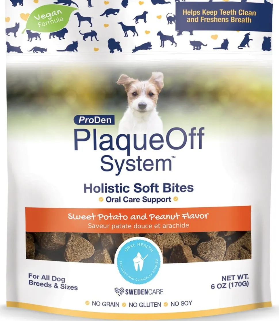 Proden Plaqueoff Oral Care Support Dental Dog Chews - 6 Oz