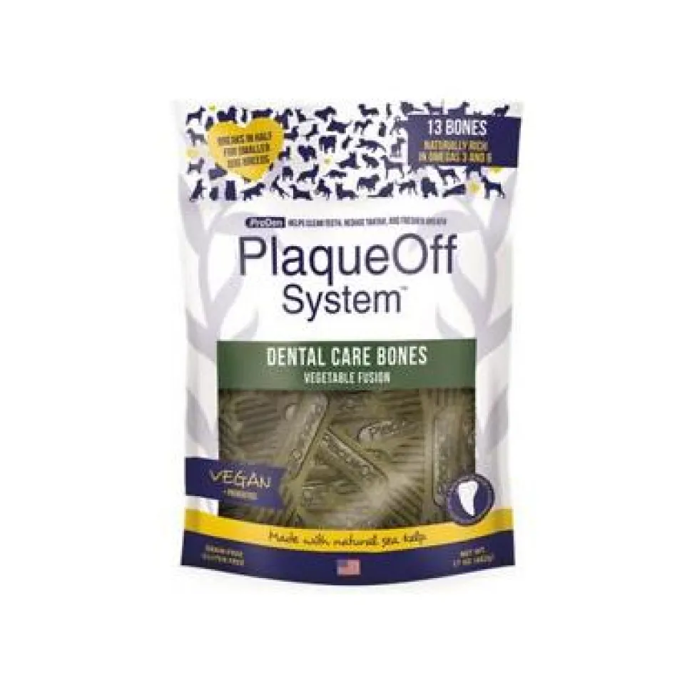 Proden Plaqueoff Singles Gravity Feeder Dog Dental Chews - 26 ct Vegetable Fusion