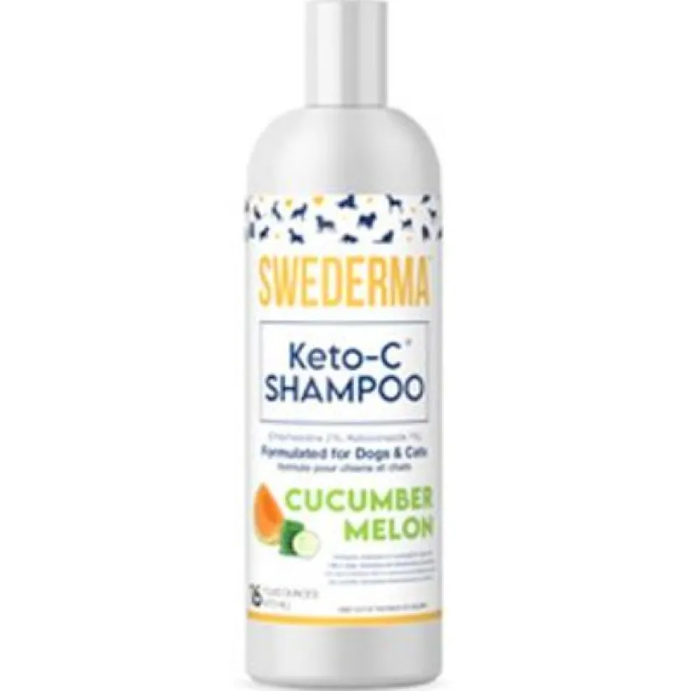 Proden Plaqueoff Swederma Therapeutic Keto-C Cucumber Melon Cat and Dog Shampoo - 16oz