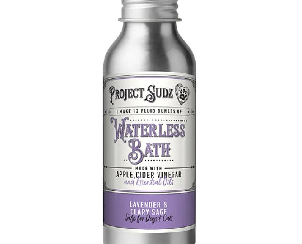 Project Sudz Lavender & Clary Sage Waterless Bath (makes 12fl oz) Cat and Dog Shampoo - 4 Oz