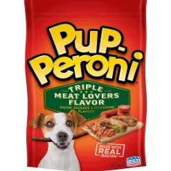 Pup-Peroni Triple Meat Lovers Bacon, Sausage, and Pepperoni Flavored Dog Treats