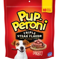 Pup-Peroni Triple Steak Flavored Soft and Chewy Dog Treats - 22.5 Oz - Case of 4