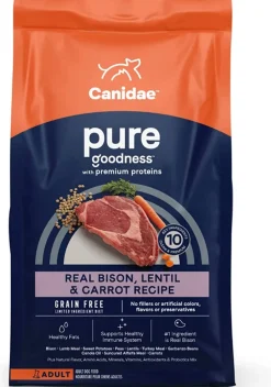 Pure Land Grain-Free Dry Dog Food - Fresh Bison - 10 Lbs