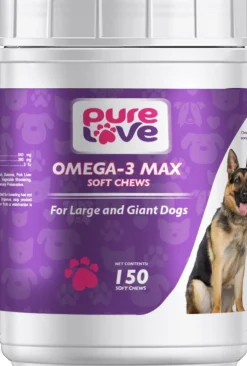 Pure Love EZ-Chew Omega-3 Fatty Acid Soft Chews for Large and Giant Dogs