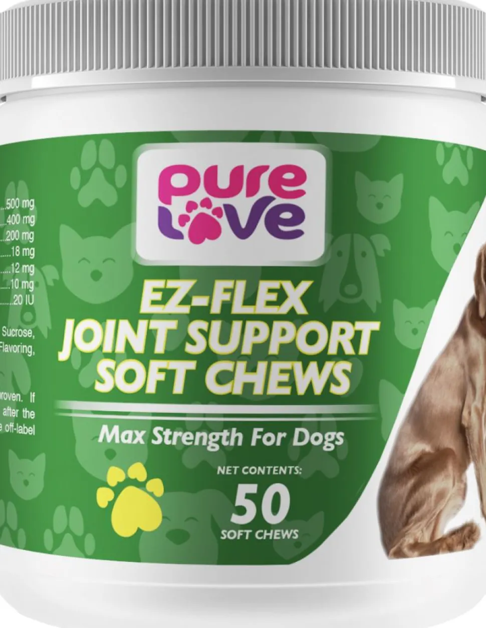 Pure Love Ez-Flex Joint Support Soft Chews for Dogs