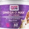 Pure Love Omega-3 Max Soft Chews for Small and Medium Dogs and Cats