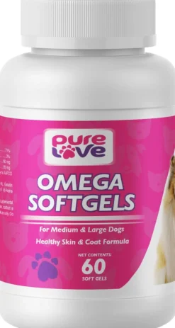 Pure Love Omega SoftGels for Medium and Large Dogs