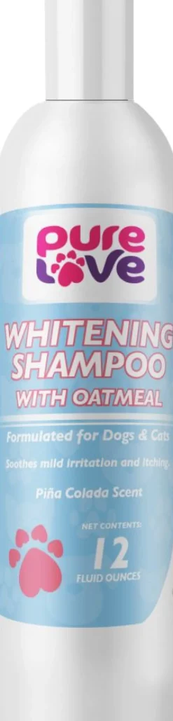 Pure Love Whitening Shampoo with Oatmeal for Dogs and Cats-Pina Colada Scent