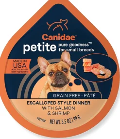 Pure Petite Small Breed Pate Grain-Free Dog Food - Salmon and Shrimp - 3.5 Oz - Case of 12