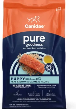 Pure Puppy Food with Wholesome Grains Dry Dog Food - Salmon and Oatmeal - 4 Lbs