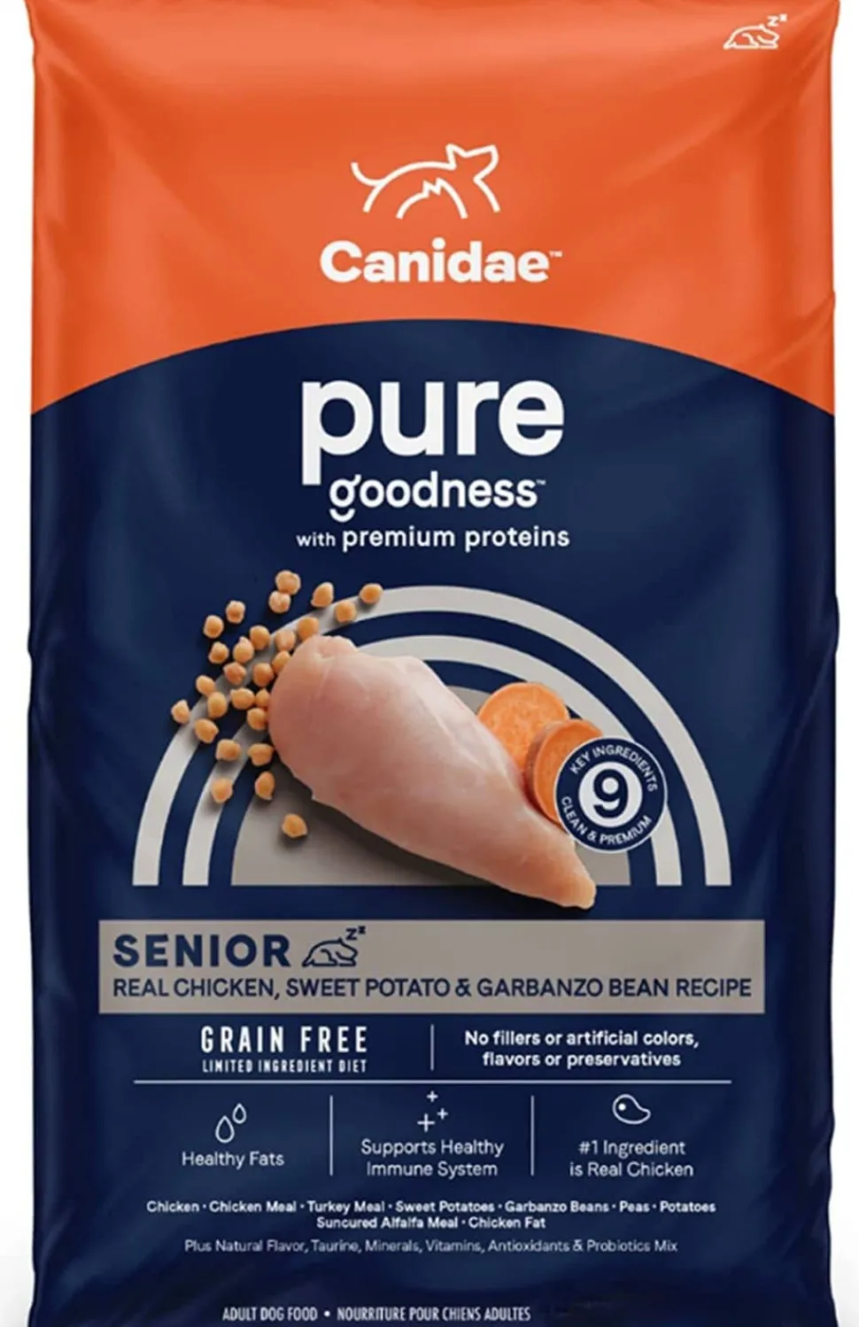 Pure Senior Grain-Free Dry Dog Food - Chicken and Sweet Potato - 24 Lbs