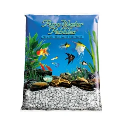 Pure Water Pebbles Premium Fresh Water Frosted Aquarium Gravel Silver - 25 lbs - 2 Count