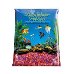 Pure Water Pebbles Premium Fresh Water Coated Aquarium Gravel Neon Fruit Delight - 5 lbs - 6 Count