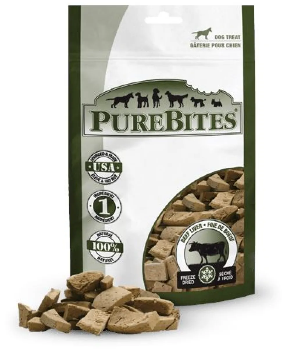 PureBites Freeze Dried Beef Liver Dog Treats