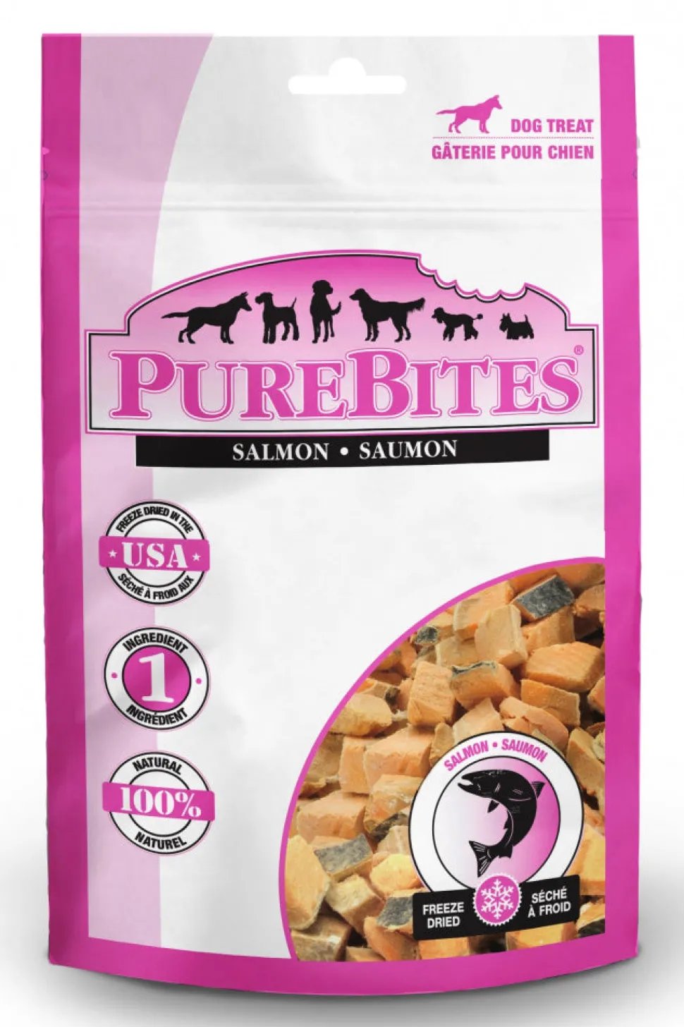 PureBites Salmon Freeze Dried Raw Dog Treats