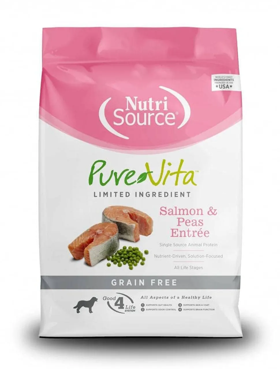 PureVita Grain-Free Salmon and Peas Dry Dog Food
