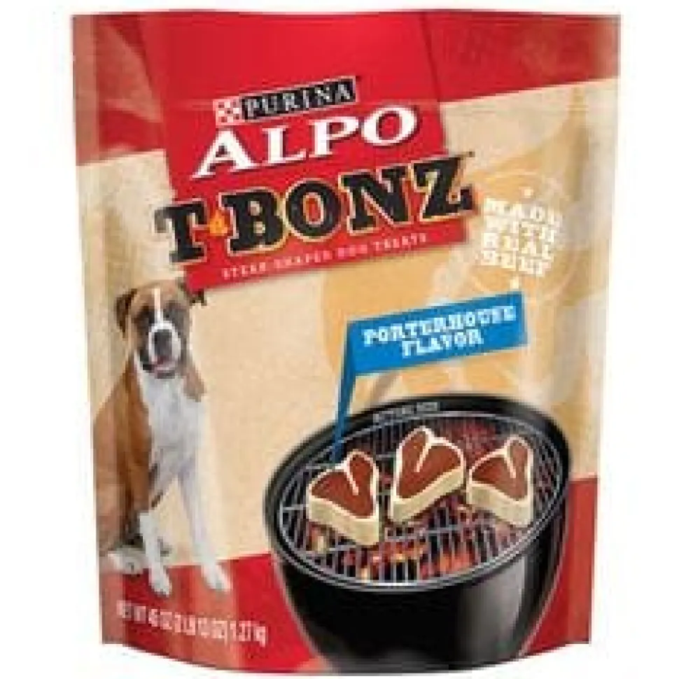 Purina Alpo T-Bonz Porterhouse Soft and Chewy Dog Treats - 4.5 Oz - 4 Pack
