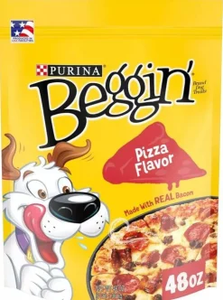 Purina Beggin' Pizza with Bacon and Pork Soft and Chewy Dog Treats - 48 Oz - 2 Pack
