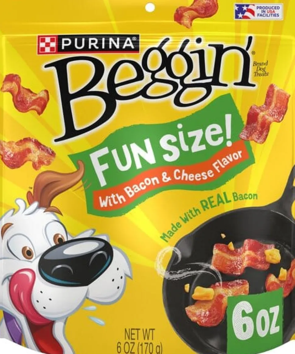 Purina Beggin' Strips Little's Fun Size Bacon and Cheese Chewy Jerky Dog Treats - 6 Oz - 6 Pack