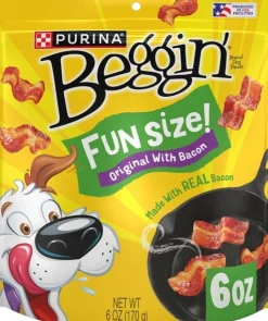 Purina Beggin' Strips Littles Bacon Flavored Small-Breed Soft and Chewy Dog Treats - 6 Oz - 6 Pack