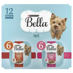 Purina Bella Grilled Chicken and Beef Pate Canned Dog Food - Variety Pack - 3.5 Oz - 12 Count