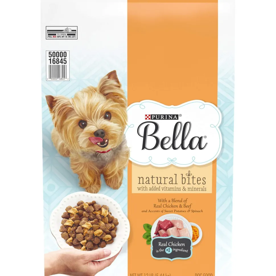Purina Bella Natural Bites Chicken and Beef Adult Small-Breed Dry Dog Food - 12 Lbs