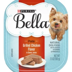Purina Bella Natural Small Breed Pate Grilled Chicken Flavor in Savory Juices Wet Dog Food