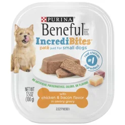 Purina Beneful Chicken and Bacon in Savory Gravy Wet Dog Food Tray - 3.5 Oz - Case of 12