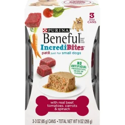Purina Beneful Incredibites Beef Tomatoes Carrots and Spinach Pate Canned Dog Food - 9 Oz - Case of 8