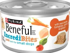 Purina Beneful Incredibites Chicken Tomatoes Carrots and Spinach Pate Small-Breed Canned Dog Food - 9 Oz - Case of 8