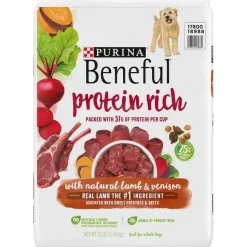 Purina Beneful Protein Rich Lamb and Venison with Sweet Potato and Beets Dry Dog Food - 12 Lbs