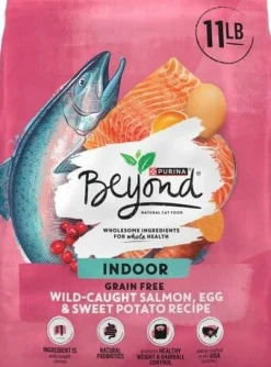 Purina Beyond Grain-Free Wild-Caught Salmon Eggs and Sweet Potato Indoor Dry Cat Food - 11 Lbs