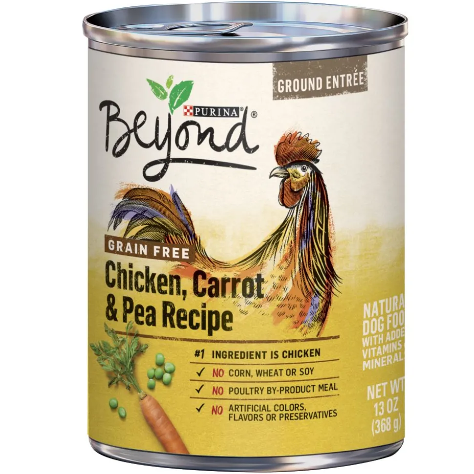 Purina Beyond Ground Entree Grain Free Chicken, Carrot, and Pea Recipe Canned Dog Food