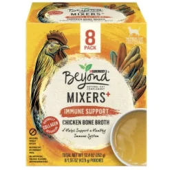 Purina Beyond Mixers+ Chicken Bone Broth Wet Cat Food Topper or Mixer - 1.55 Oz - Case of 8 - 2 Pack