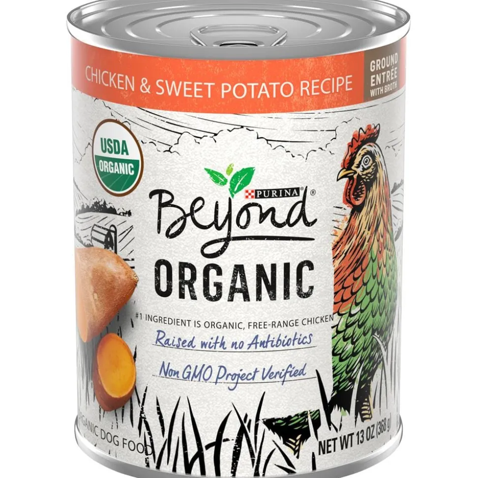 Purina Beyond Organic Chicken and Sweet Potato with Broth Adult Canned Dog Food - 13 Oz - Case of 12
