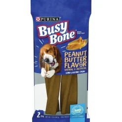 Purina Busy Bone Peanut Butter Flavor Hard Chews Dog Treats - Small/Medium - 7 Oz - Case of 6