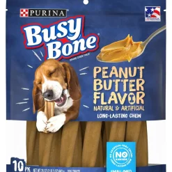 Purina Busy Bone Peanut Butter Flavor Hard Chews Dog Treats - Small/Medium - 35 Oz - Case of 4