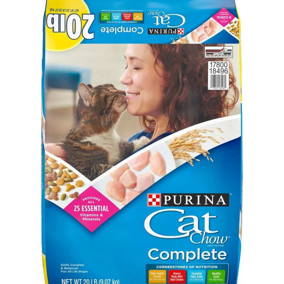 Purina Cat Chow Complete with Chicken Adult Dry Cat Food - 20 Lbs