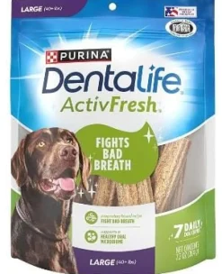 Purina DentaLife ActivFresh Dental Dog Chews - Large - 7.2 Oz - 5 Pack