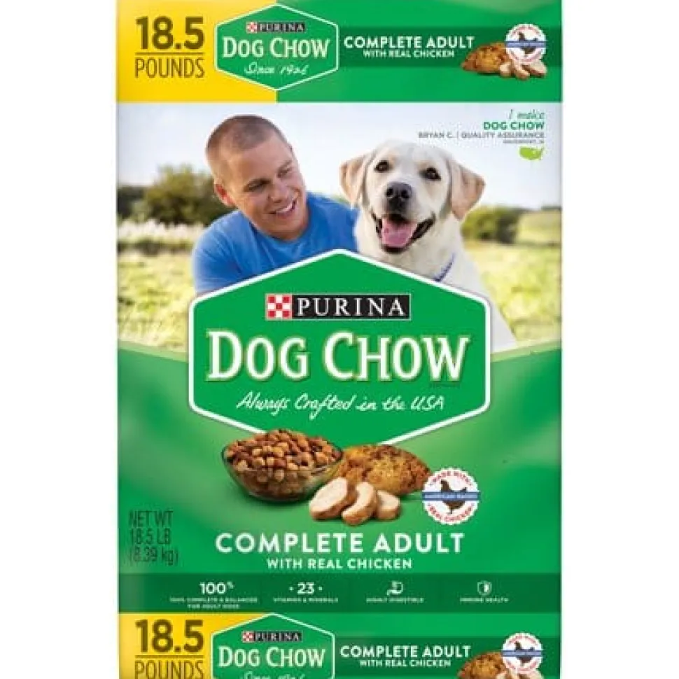 Purina Dog Chow Complete and Balanced Real Chicken Adult Dry Dog Food- 18.5 Lbs
