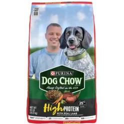 Purina Dog Chow High Protein Real Lamb with Beats Carrots and Beans Dry Dog Food - 44 Lbs
