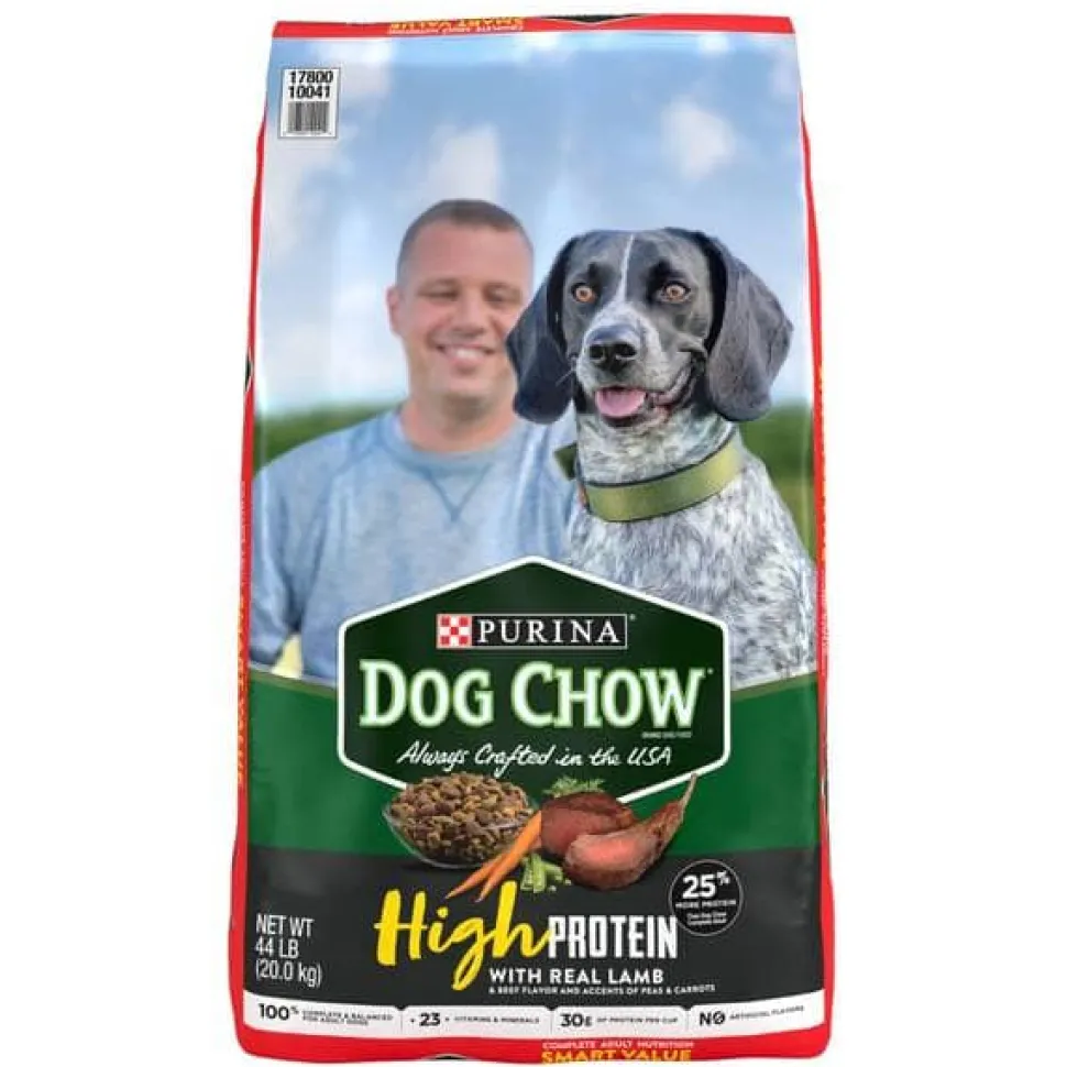 Purina Dog Chow High Protein Real Lamb with Beats Carrots and Beans Dry Dog Food - 44 Lbs