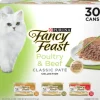 Purina Fancy Feast Classic Pate Poultry and Beef Canned Cat Food - Variety Pack - 3 Oz - Case of 30