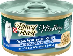 Purina Fancy Feast Classic Medley's Whitefish with Carrots and Spinach in Sauce Canned Cat Food - 3 Oz - Case of 24