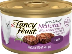 Purina Fancy Feast Gourmet Naturals Tender Beef Pate with Vitamins and Minerals Canned Cat Food - 3 Oz - Case of 12