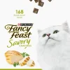 Purina Fancy Feast Savory Cravings Break-Apart Limited Ingredient Chicken Soft and Chewy Cat Treats - 3 Oz - Case of 10