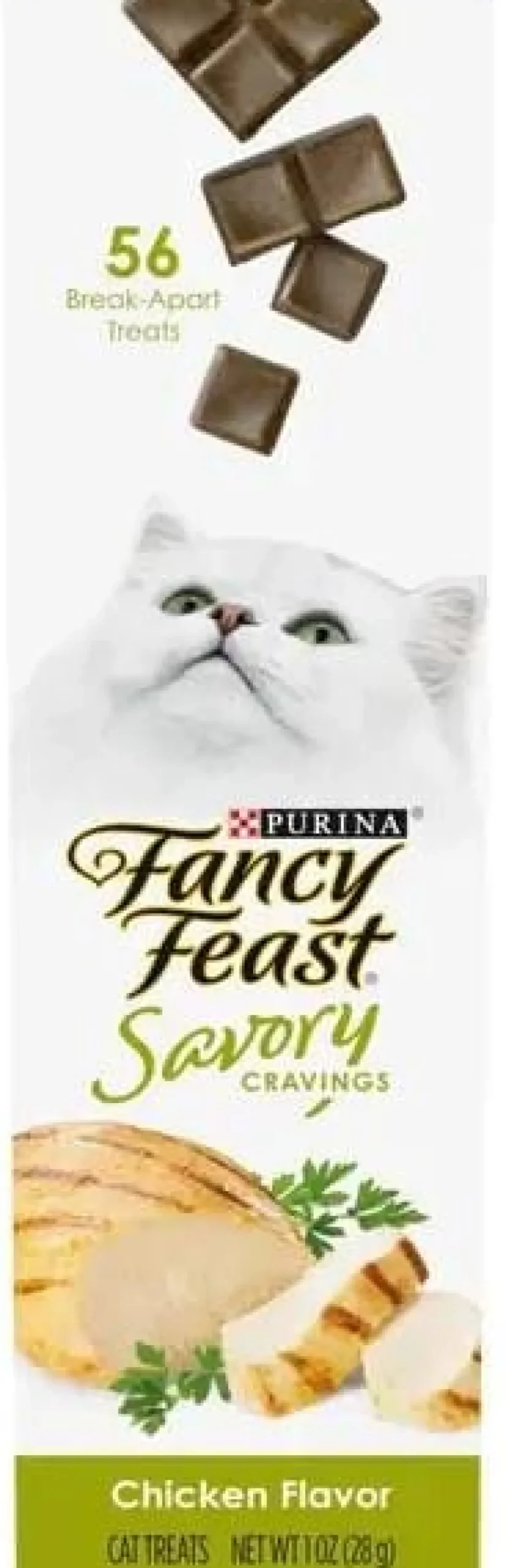 Purina Fancy Feast Savory Cravings Break-Apart Limited Ingredient Chicken Soft and Chewy Cat Treats - 1 Oz - Case of 20