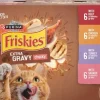 Purina Friskies Extra Gravy Chicken Turkey Salmon and Beef Chunky Canned Cat Food - Variety Pack - 5.5 Oz - 24 Count