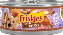 Purina Friskies Extra Gravy Chunky Turkey Canned Cat Food - 5.5 Oz - Case of 24