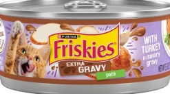 Purina Friskies Extra Gravy Gravy Turkey Pate in Gravy Canned Cat Food - 5.5 Oz - Case of 24